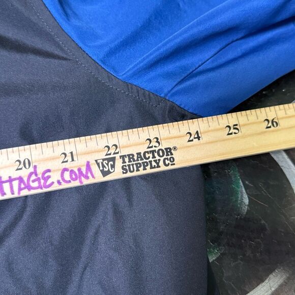 Michael Kors Varsity Bomber Jacket - Black & Blue - Snap-Button - Size XL - Picture 6 of 8